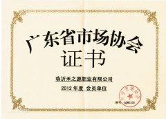 廣東省市場(chǎng)協會(huì)證書(shū)